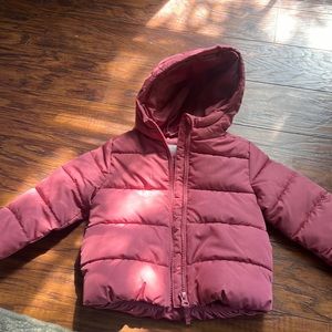Toddler girl puffer coat